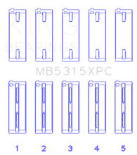 Load image into Gallery viewer, King Mitsubishi 4G63/4G64 (Size STD) Coated Performance Main Bearing Set Bearings King Engine Bearings