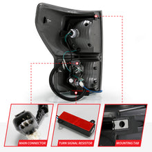 Load image into Gallery viewer, ANZO 2007-2013 Toyota Tundra LED Taillights Plank Style Black w/Smoke Lens Tail Lights ANZO