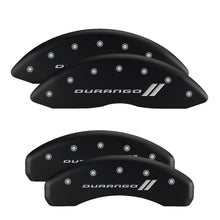 Load image into Gallery viewer, MGP 4 Caliper Covers Engraved Front & Rear MGP Black finish silver ch Caliper Covers MGP