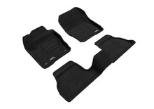 Load image into Gallery viewer, 3D Maxpider 12-18 Ford Focus Elegant Floor Mat- Black 1St Row 2Nd Row Floor Mats Carpeted 3D MAXpider