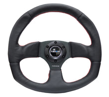 Load image into Gallery viewer, NRG Reinforced Steering Wheel (320mm Horizontal / 330mm Vertical) Leather w/Red Stitching Steering Wheels NRG
