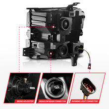 Load image into Gallery viewer, ANZO 19-22 Chevrolet Silverado 1500 LED Proj HL w/Lgt Bar SwBk Seq. Blk w/In. Light - Passenger Side Headlights ANZO