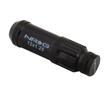 Load image into Gallery viewer, NRG 700 Series M12 X 1.25 Steel Lug Nut w/Dust Cap Cover Set 21 Pc w/Locks & Lock Socket - Black Lug Nuts NRG