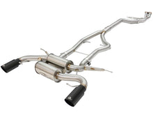Load image into Gallery viewer, aFe MACHForce XP SS-304 Black Tip 3.0in-2.5in Dia Cat Back Exhaust 11-13 BMW 335i (E90/E92) 3.0L Catback aFe