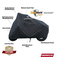 Load image into Gallery viewer, Dowco Misc Powersports Dowco Kawasaki Z125,Honda Grom, Honda Monkey WeatherAll Plus Motorcycle Cover - Black