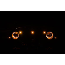 Load image into Gallery viewer, DV8 Offroad DVEGRJL-02 DV8 Offroad 2018+ Jeep JL Grill Amber Marker Lights