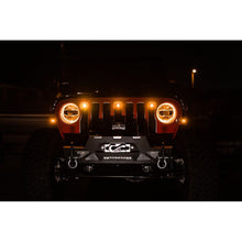 Load image into Gallery viewer, DV8 Offroad DVEGRJL-02 DV8 Offroad 2018+ Jeep JL Grill Amber Marker Lights