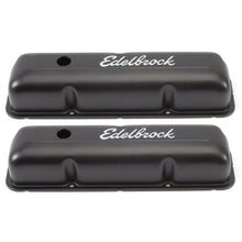 Load image into Gallery viewer, Edelbrock Valve Cover Signature Series Ford 1958-1976 FE V8 Black Valve Covers Edelbrock