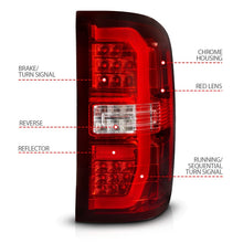Load image into Gallery viewer, ANZO 14-18 GMC Sierra 1500 LED Taillights Red/Clear Tail Lights ANZO