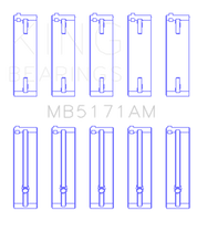Load image into Gallery viewer, King Mazda FS-DE L4/FP L4/FS L4 DOHC 16 Valve (Size STD) Main Bearing Set Bearings King Engine Bearings