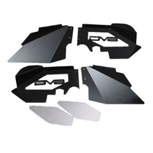 Load image into Gallery viewer, DV8 Offroad 07-18 Jeep Wrangler JK Front Aluminum Inner Fender - Black Wheel Well Liners DV8 Offroad