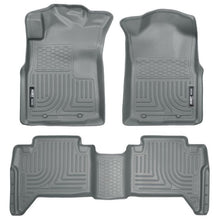 Load image into Gallery viewer, Husky Liners 05-13 Toyota Tacoma WeatherBeater Combo Grey Floor Liners Floor Mats - Rubber Husky Liners