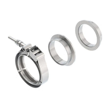 Load image into Gallery viewer, Borla Universal 2.5in Stainless Steel 3pc V-Band Clamp w/ Male and Female Flanges Clamps Borla