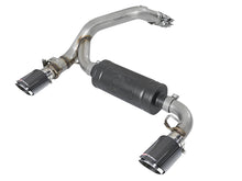 Load image into Gallery viewer, aFe Takeda 3in 304 SS Axle-Back Exhaust System w/ Carbon Fiber Tips 16-18 Ford Focus RS I4-2.3L (t) Axle Back aFe