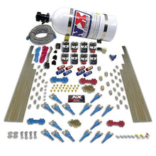 Load image into Gallery viewer, Nitrous Express Shark Dual Stage/Gas 16 Nozzles 8 Solenoids Nitrous Kit (200-1200HP) w/10lb Bottle Nitrous Systems Nitrous Express