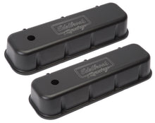 Load image into Gallery viewer, Edelbrock Valve Cover Victor Series Chevrolet 1965 and Later 396-502 V8 Tall Black Valve Covers Edelbrock