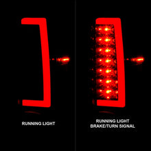 Load image into Gallery viewer, ANZO 2004-2012 Chevrolet Colorado/ GMC Canyon LED Tail Lights w/ Light Bar Black Housing Smoke Lens Tail Lights ANZO