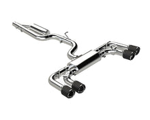 Load image into Gallery viewer, MBRP 2022 Volkswagon Golf R MK8 T304 Stainless Steel 3in Cat-Back, Quad Rear Exit- Carbon Fiber Tips Catback MBRP