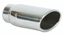 Load image into Gallery viewer, Vibrant 4.5in x 3in Oval SS Exhaust Tip (Single Wall Angle Cut Rolled Edge) Tips Vibrant