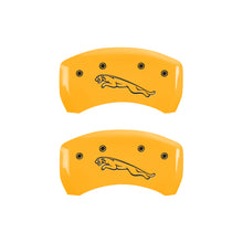 Load image into Gallery viewer, MGP 4 Caliper Covers Engraved Front & Rear MGP Black finish silver ch Caliper Covers MGP