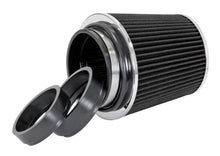 Load image into Gallery viewer, Spectre Adjustable Conical Air Filter 5-1/2in. Tall (Fits 3in. / 3-1/2in. / 4in. Tubes) - Black Air Filters - Universal Fit Spectre