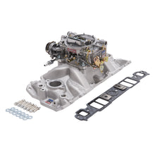 Load image into Gallery viewer, Edelbrock Manifold And Carb Kit Performer Eps Small Block Chevrolet 1957-1986 Natural Finish Intake Manifolds Edelbrock