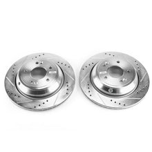 Load image into Gallery viewer, Power Stop 11-16 Hyundai Equus Rear Evolution Drilled & Slotted Rotors - Pair Brake Rotors - Slot & Drilled PowerStop