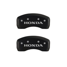 Load image into Gallery viewer, MGP 4 Caliper Covers Engraved Front & Rear Honda Red finish silver ch Caliper Covers MGP