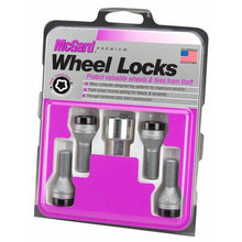 Load image into Gallery viewer, McGard Wheel Lock Bolt Set - 4pk. (Cone Seat) M12X1.25 / 17mm Hex / 22.0mm Shank Length - Black Wheel Bolts McGard
