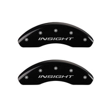 Load image into Gallery viewer, MGP Front set 2 Caliper Covers Engraved Front Insight Black finish silver ch Caliper Covers MGP