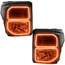 Load image into Gallery viewer, Oracle Ford F250/350 11-16 Halo Kit (Square Ring Design) - ColorSHIFT w/ BC1 Controller SEE WARRANTY Headlights ORACLE Lighting