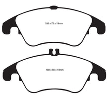 Load image into Gallery viewer, EBC 12+ Mercedes-Benz C250 Coupe 1.8 Turbo Sport Edition Greenstuff Front Brake Pads Brake Pads - Performance EBC