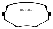 Load image into Gallery viewer, EBC 94-01 Mazda Miata MX5 1.8 Yellowstuff Front Brake Pads Brake Pads - Performance EBC