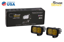 Load image into Gallery viewer, Diode Dynamics Stage Series 2 In LED Pod Sport - Yellow Spot Standard ABL (Pair) Light Accessories and Wiring Diode Dynamics