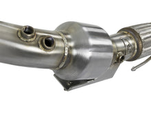 Load image into Gallery viewer, aFe Twisted Steel 3in. 304 SS Catted Series Downpipe 16-18 Ford Focus RS I4-2.3L (t) Downpipes aFe
