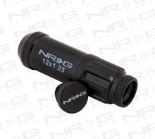 Load image into Gallery viewer, NRG 700 Series M12 X 1.25 Steel Lug Nut w/Dust Cap Cover Set 21 Pc w/Locks & Lock Socket - Black Lug Nuts NRG