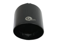 Load image into Gallery viewer, aFe Takeda 409 SS Clamp-On Exhaust Tip 2.5in. Inlet / 4.5in. Outlet / 7in. L - Black Tips aFe