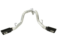 Load image into Gallery viewer, aFe MachForce XP Exhaust 4inch DP-Back All SS 2011-14 GM Diesel Trucks V8-6.6L LML Black Tips Catback aFe
