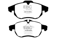 Load image into Gallery viewer, EBC 03 Saab 9-3 2.0 Turbo (Arc) Redstuff Front Brake Pads Brake Pads - Performance EBC
