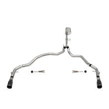 Load image into Gallery viewer, Corsa 2021-2024 Ford F-150 Regular Cab/ 8in Bed 3.5L V6 Sport Cat-Back Dual Rear Exit-BlackPVD Catback CORSA Performance