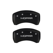 Load image into Gallery viewer, MGP 4 Caliper Covers Engraved Front & Rear MOPAR Red finish silver ch Caliper Covers MGP