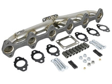 Load image into Gallery viewer, aFe Twisted Steel Header Turbo Manifold (T4) 98.5-02 Dodge Diesel Trucks L6 5.9L (td) Headers & Manifolds aFe