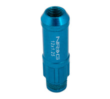 Load image into Gallery viewer, NRG 700 Series M12 X 1.25 Steel Lug Nut w/Dust Cap Cover Set 21 Pc w/Locks & Lock Socket - Blue Lug Nuts NRG