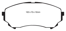 Load image into Gallery viewer, EBC 08-13 Cadillac CTS 3.6 (315mm Rear Rotors) Yellowstuff Front Brake Pads Brake Pads - Performance EBC
