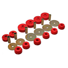Load image into Gallery viewer, Energy Suspension 79-88 Toyota 4WD (Exc T-100 & Tundra) Red Body Cab Mount Set Bushing Kits Energy Suspension