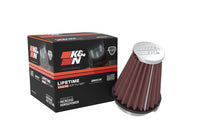 Load image into Gallery viewer, K&N Universal Chrome Filter 2.25 Inch Flange / 3.5 Inch Base / 2 Inch Top / 4 Inch Height Air Filters - Universal Fit K&N Engineering
