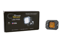 Load image into Gallery viewer, Diode Dynamics Stage Series C1 LED Pod - Yellow SAE Fog Flush ABL Each Light Accessories and Wiring Diode Dynamics
