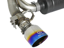 Load image into Gallery viewer, aFe Takeda 3in 304 SS Axle-Back Exhaust System w/ Blue Flame Tip 16-18 Ford Focus RS 2.3L (t) Axle Back aFe