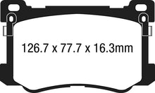 Load image into Gallery viewer, EBC EBCDP23048 EBC 15+ Hyundai Genesis 3.8 Greenstuff Front Brake Pads