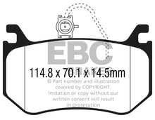 Load image into Gallery viewer, EBC EBCDP42326R EBC 2016+ Alfa Romeo Giulia 2.9L Twin Turbo Yellowstuff Rear Brake Pads